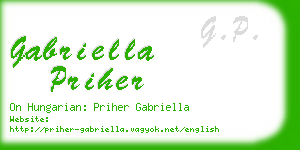 gabriella priher business card